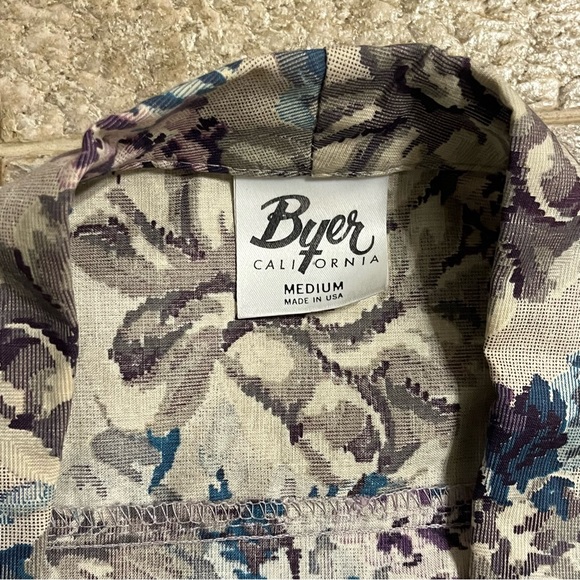 Byer California Lightweight Floral Tapestry Print Blazer Women’s Size Medium - Picture 3 of 13